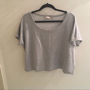 Athleta crop short sleeve sweatshirt